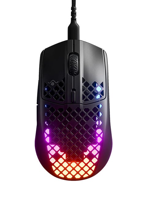 Aerox 3 Onyxsouiris Gaming Ultra Lightweight Wired Mouse with USB C Detachable Cable for Less Drag - Black