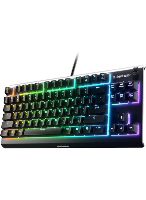 Apex 3 TKL Water Resistant Quiet Tenkeyless Keyboard with RGB Lighting - Black