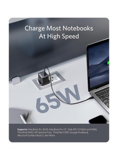 Anker USB C Charger,  Nano II 65W GaN II PPS Fast Charger Adapter, Compact Charger for MacBook Pro/Air, iPhone 16/15/14/13 Series, Galaxy S25/S24/S23/S22, Pixel 8/7/6, iPad Pro, Dell XPS 13, and More black black  - Image 4