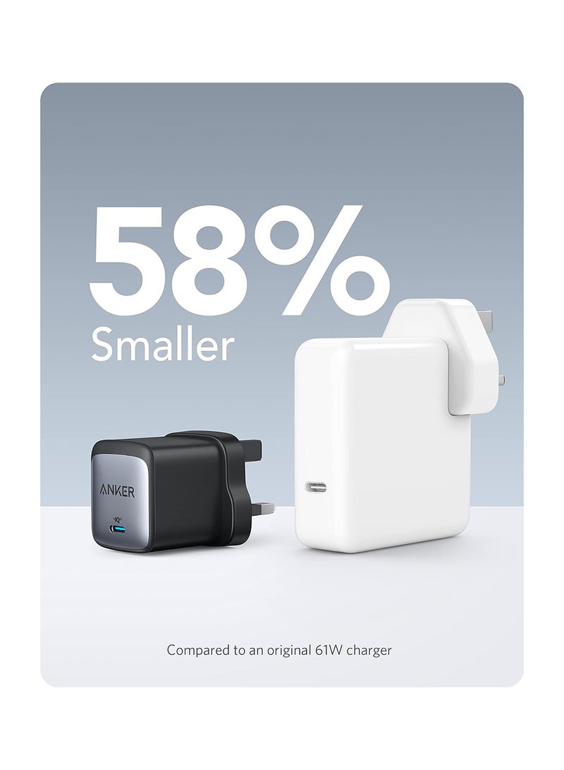 Anker - USB C Charger, Anker Nano II 65W GaN II PPS Fast Charger Adapter, Compact Charger for MacBook Pro/Air, Galaxy S20/S10, Dell XPS 13, Note 20/10+, iPhone 13/Pro/Mini, iPad Pro, Pixel, and More black - Image 1