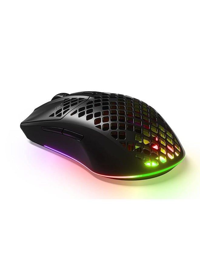 steelseries - Aerox 3 Wireless - Super Light Gaming Mouse - 18,000 CPI TrueMove Air Optical Sensor - Ultra-lightweight 68g Water Resistant Design - 200 Hour Battery Life – Onyx - Image 1