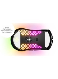 steelseries Aerox 3 Wireless - Super Light Gaming Mouse - 18,000 CPI TrueMove Air Optical Sensor - Ultra-lightweight 68g Water Resistant Design - 200 Hour Battery Life – Onyx  - Image 4