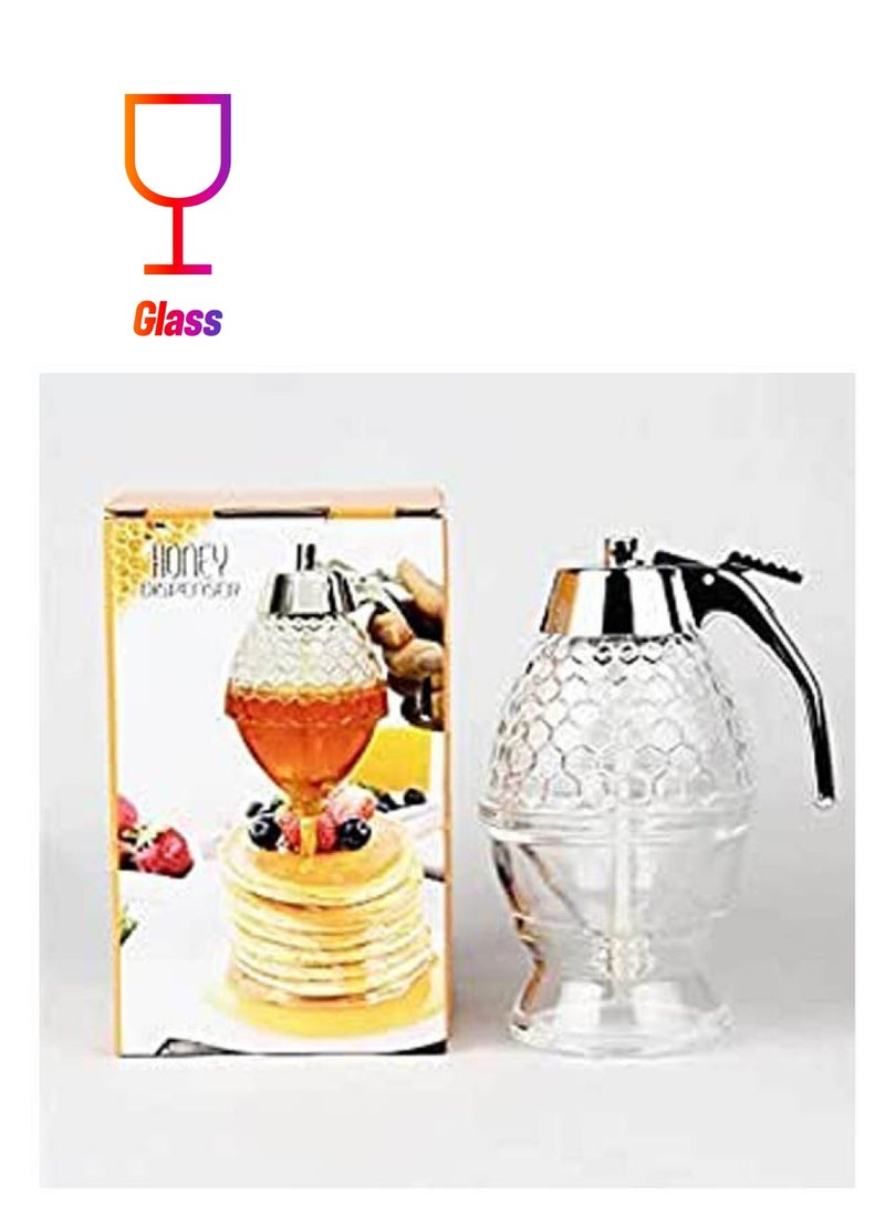 Honey Dispenser, Acrylic Syrup Dispenser Container Squeeze Bottle Honey Jar Juice Dispenser Honey Bee Drip Bottle 3088Ttco4390Yuturoaa59641 Clear