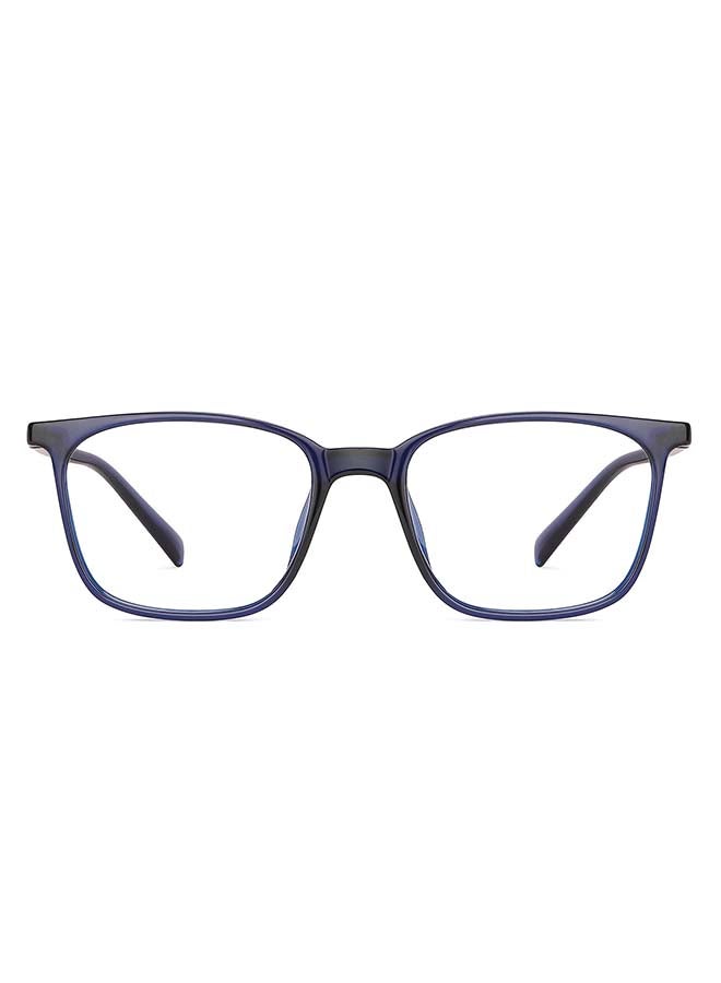 Lenskart Blu Zero Power Full Rim Bluecut & Antiglare Square Shape Computer Eyeglasses LB E13526 - 51mm - Blue - Image 1