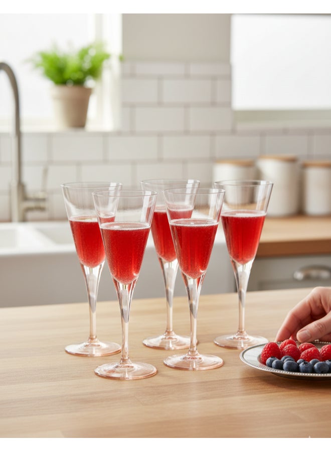 Pasabahce 6 Piece V-Line Wine 200Cc 6 3-4 Us Oz/20Hcm Gb Pink - Image 2