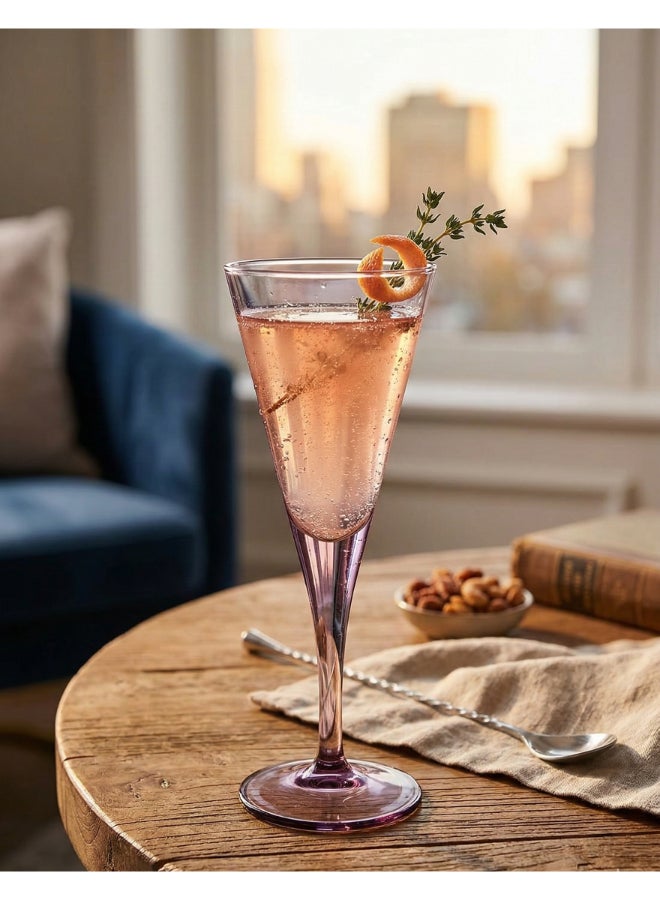 Pasabahce 6 Piece V-Line Wine 200Cc 3-4 Us Oz/20Hcm Gb Purple - Image 1