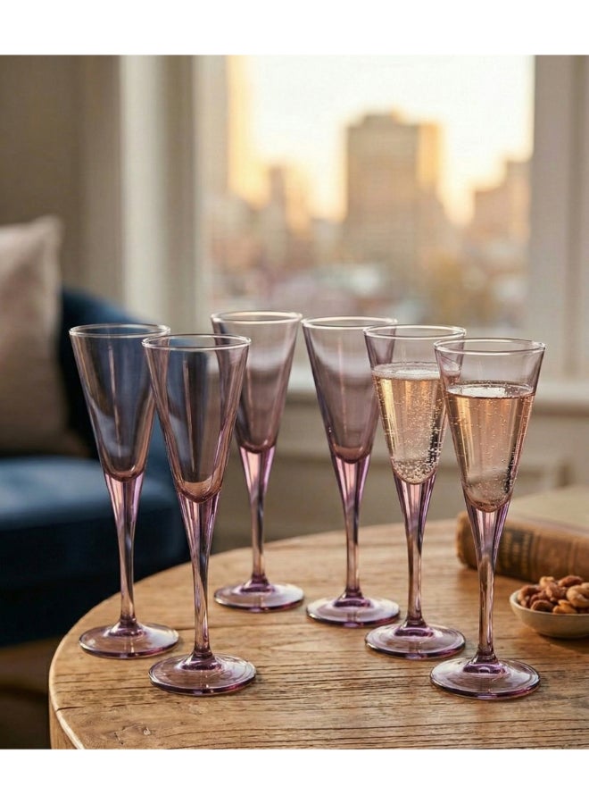 Pasabahce 6 Piece V-Line Wine 200Cc 3-4 Us Oz/20Hcm Gb Purple - Image 3