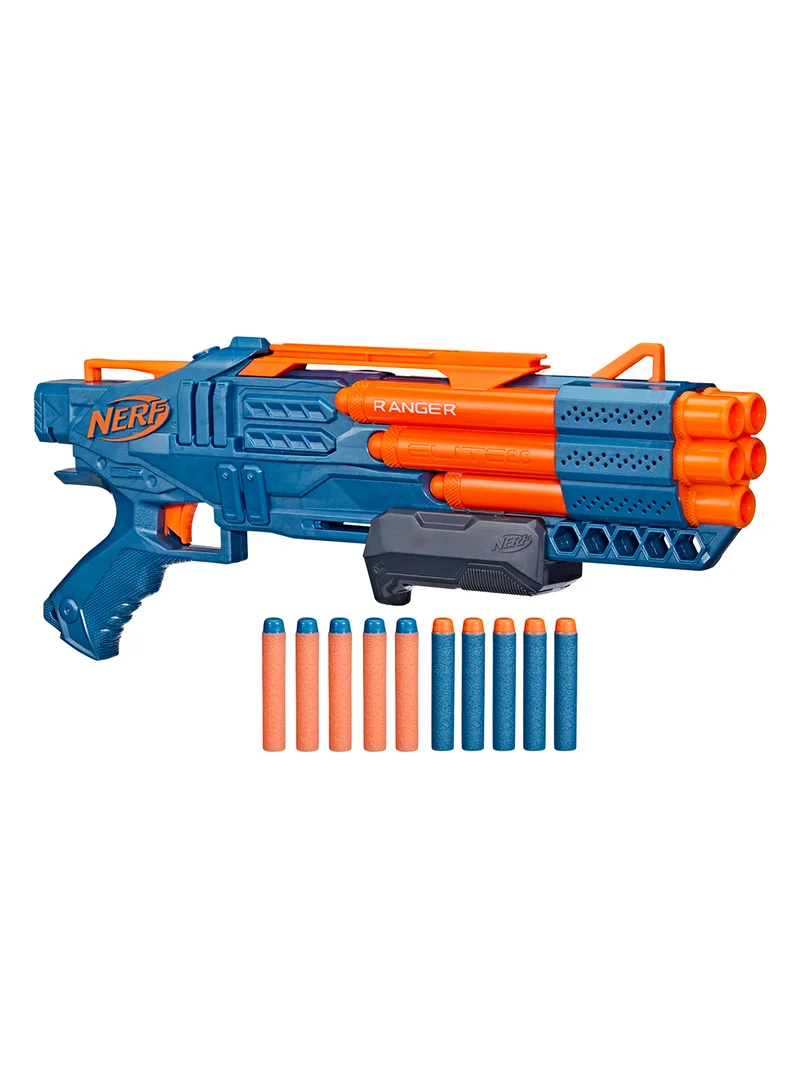 NERF Nerf Elite 2.0 Ranger PD-5 Blaster, 5-Barrel Blasting, 10 Nerf Elite Darts, Easy To Use, Dart Storage, Pump Action, Customizing Capabilities