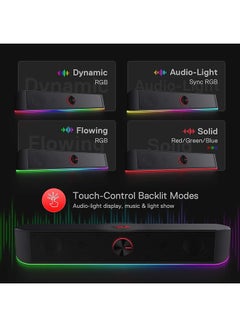 GS560 ADIEMUS - RGB ,  2.0 Channel USB Wired Soundbar ,Compact Size, Excellent Sound - Black - pnsku/N53318650A/45/_/1737539643/8098323c-bc1d-4e30-bd73-7c80d8e72efd