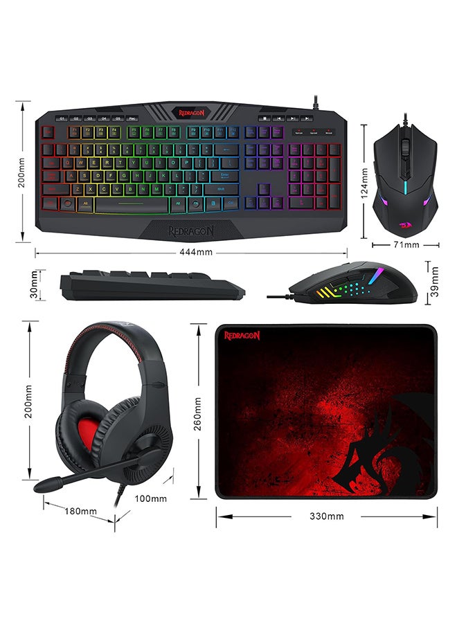 مجموعة ألعاب Redragon S101 السلكية بإضاءة خلفية RGB 4 في 1 - pnsku/N53318666A/45/_/1737555163/ffd8daef-6677-4882-9d62-b9605c9f7efa