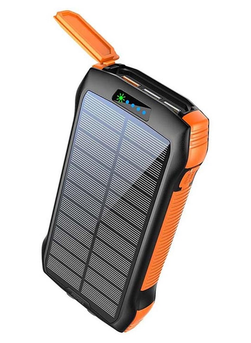 PROMATE 20000mAh Rugged EcoLight Solar Power Bank Black - Image 1