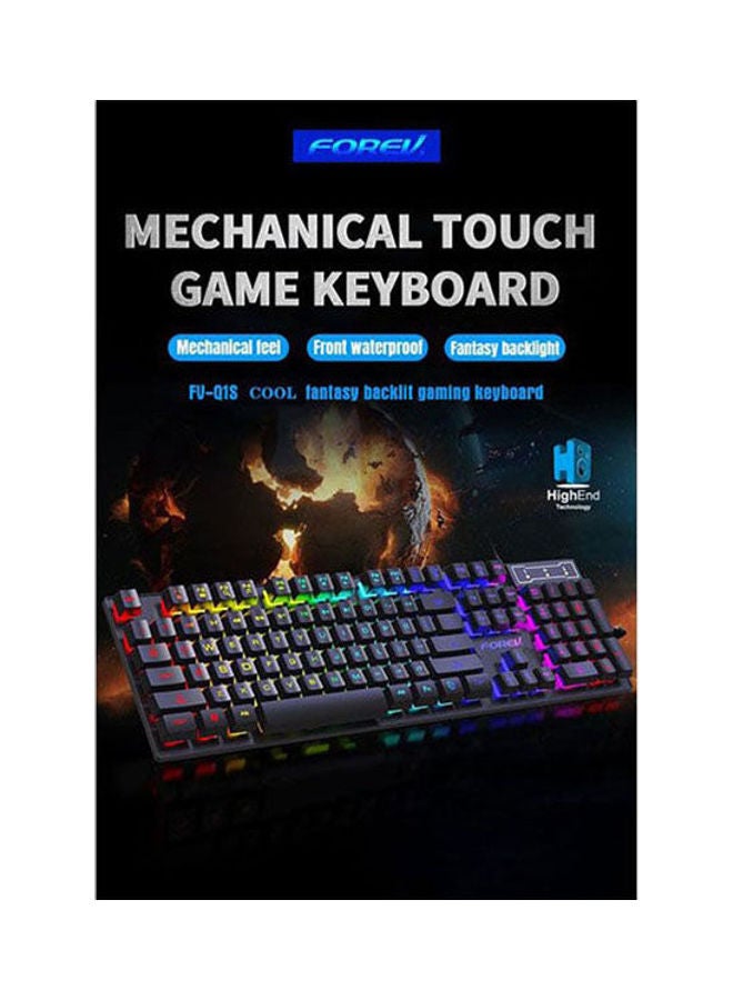 Forev FV-Q1S Rainbow Wired Gaming Keyboard English & Arabic - Image 2