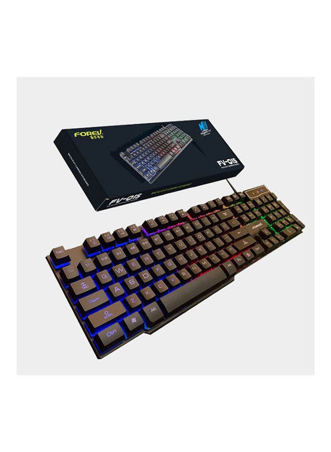 Forev FV-Q1S Rainbow Wired Gaming Keyboard English & Arabic - Image 1