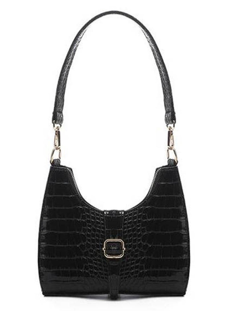 ICE CLUB Fashionable Leather Shoulder Bag Black - Image 1