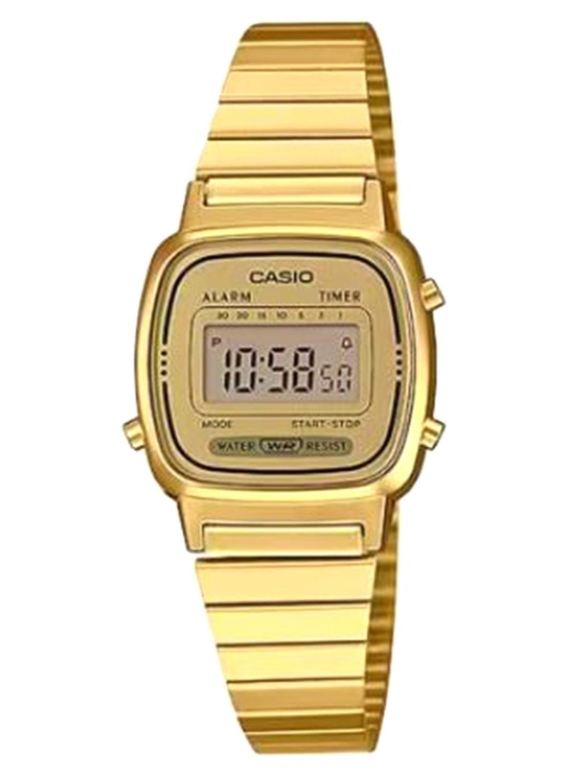 كاسيو ساعة تناظرية من الستانلس ستيل للنساء LA670WGA-9DF للنساء - Image 1