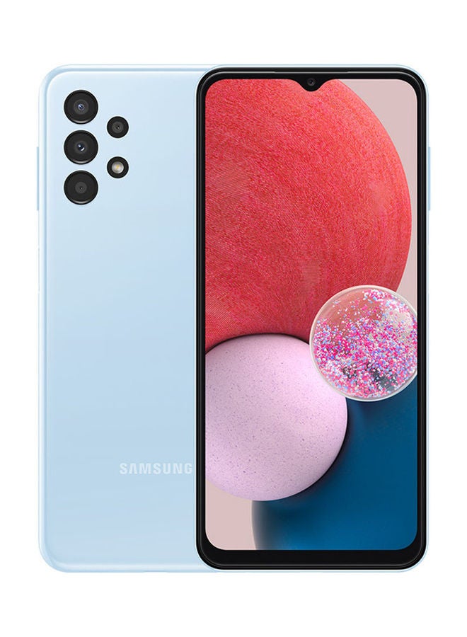سامسونج جالاكسي A13 ثنائي الشريحة باللون الأزرق / الأزرق الفاتح، وذاكرة الوصول العشوائي (RAM) سعة 4 جيجابايت، وذاكرة الوصول العشوائي (RAM) سعة 64 جيجابايت، ويدعم تقنية 4G - الإصدار العالمي - Image 1
