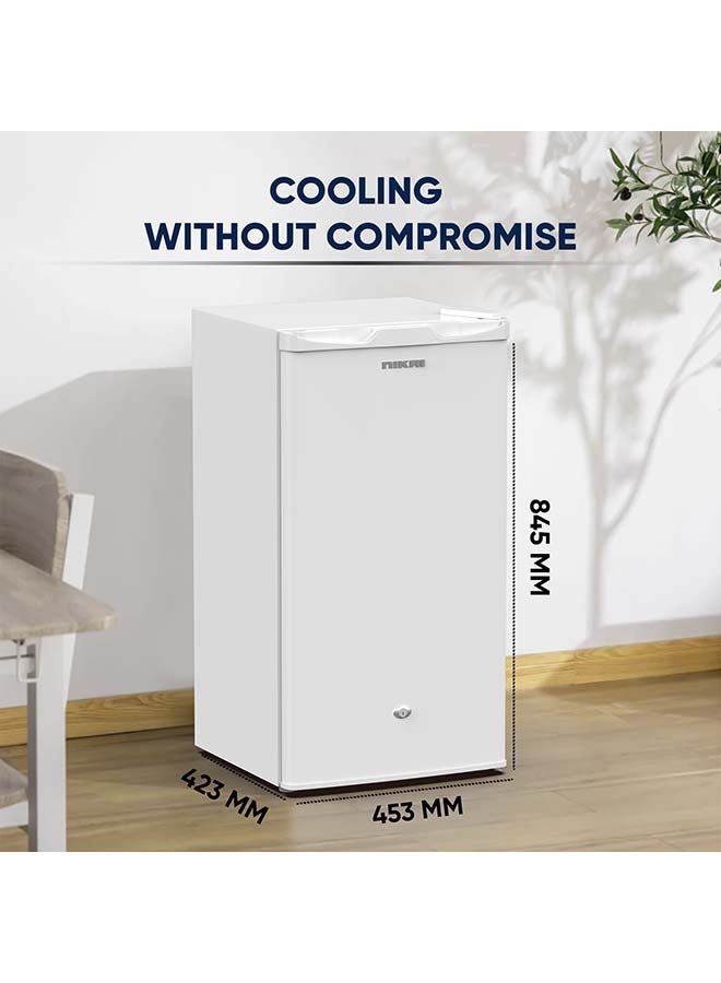 NIKAI - Mini Refrigerator – 85L Net Capacity, 3 Cubic Feet, Energy-Saving Compressor, Large Storage with Vegetable Crisper, Eco-Friendly Design, Adjustable Thermostat NRF110N23W White - Image 1