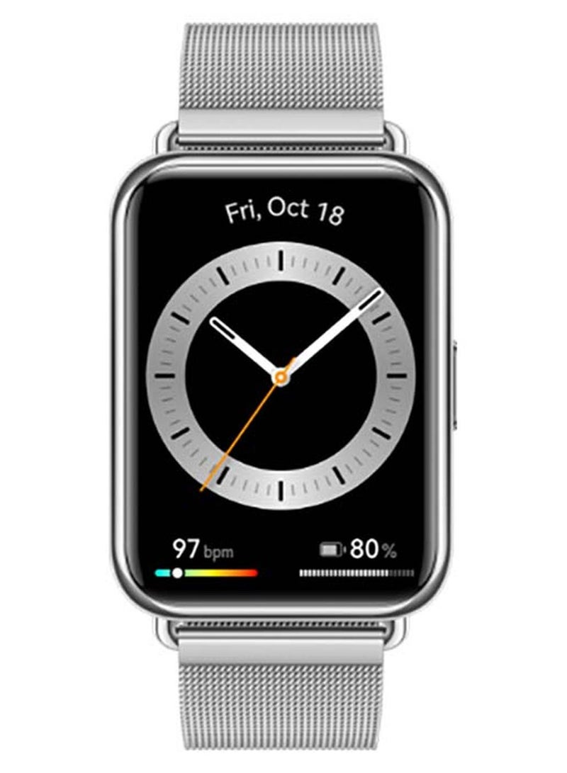 Watch Fit 2 Elegant Edition Smartwatch شاشة عرض كاملة مقاس 1.74 بوصة اتصال بلوتوث إدارة حياة صحية عمر بطارية متين رسوم متحركة سريعة التمرين مراقبة تلقائية لنسبة الأكسجين في الدم (SPO2)