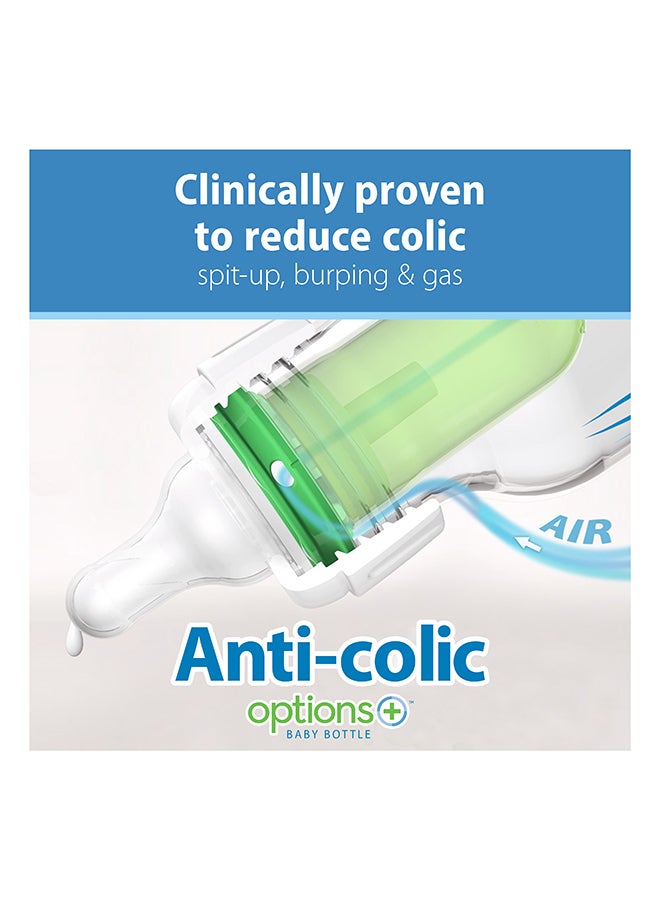 Dr. Brown’s - 8 Oz/250 Ml Anti-Colic Pp Narrow Sippy Spout Bottle, Bunny, 1-Pack - Image 1