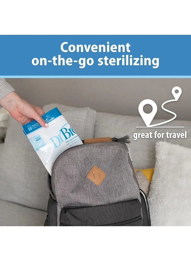 Dr. Brown’s Microwave Steam Sterilizer Bag  (5xReusable Bags)