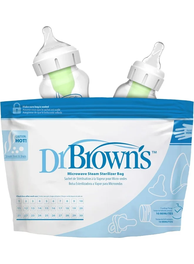 Dr. Brown’s Microwave Steam Sterilizer Bag  (5xReusable Bags)
