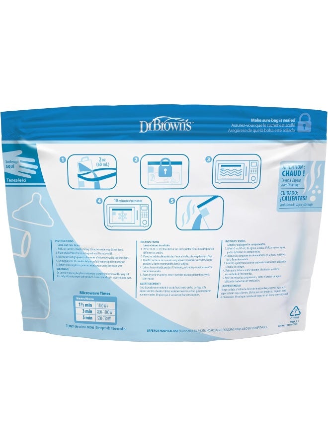 Microwave Steam Sterilizer Bag (5xReusable Bags)