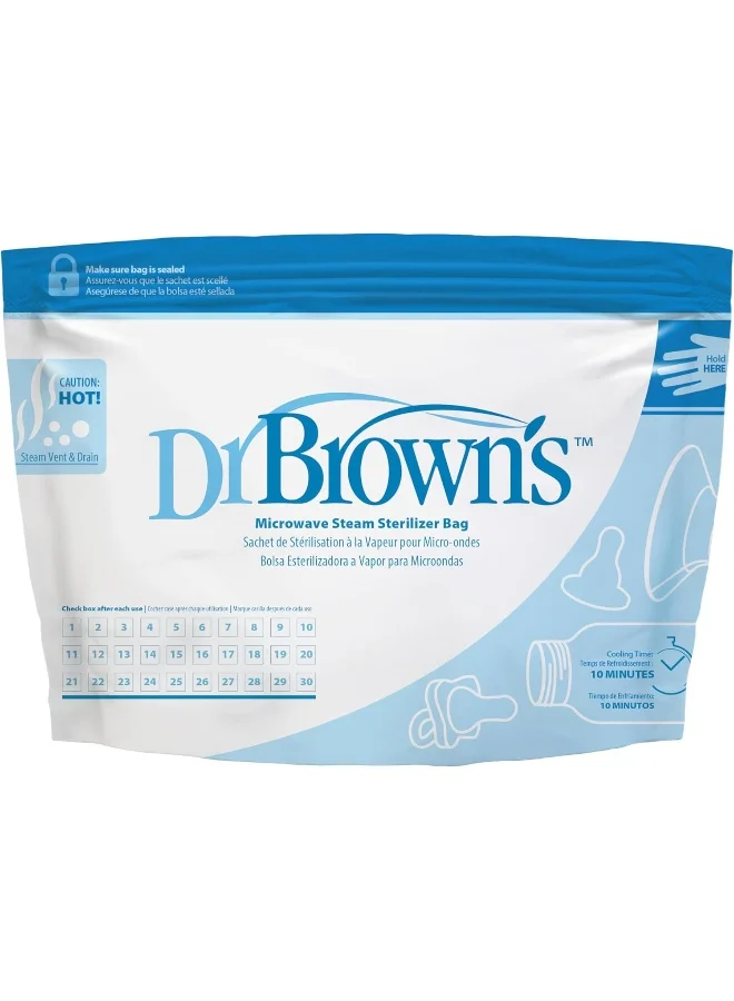 Dr. Brown’s Microwave Steam Sterilizer Bag  (5xReusable Bags)