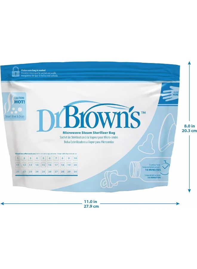 Dr. Brown’s Microwave Steam Sterilizer Bag  (5xReusable Bags)