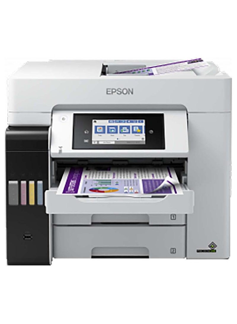 إبسون طابعة Ecotank L6580 Office Ink Tank Printer A4 Color 4 في 1 مع ADF وWi-Fi واتصال لوحة ذكية وشاشة Lcd - Image 1