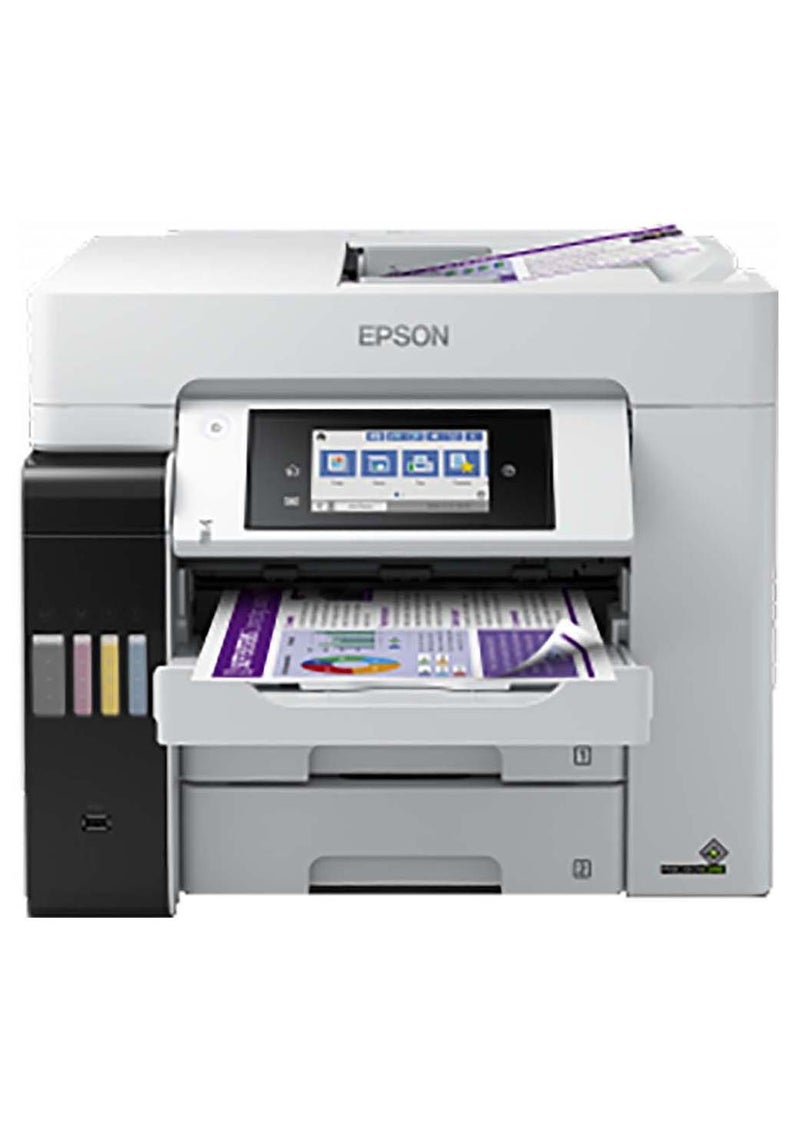 EPSON Ecotank L6580 Office Ink Tank Printer A4 Colour 4-In-1 Printer With ADF, Wi-Fi And Smart Panel Connectivity And Lcd Screen Black - Image 1
