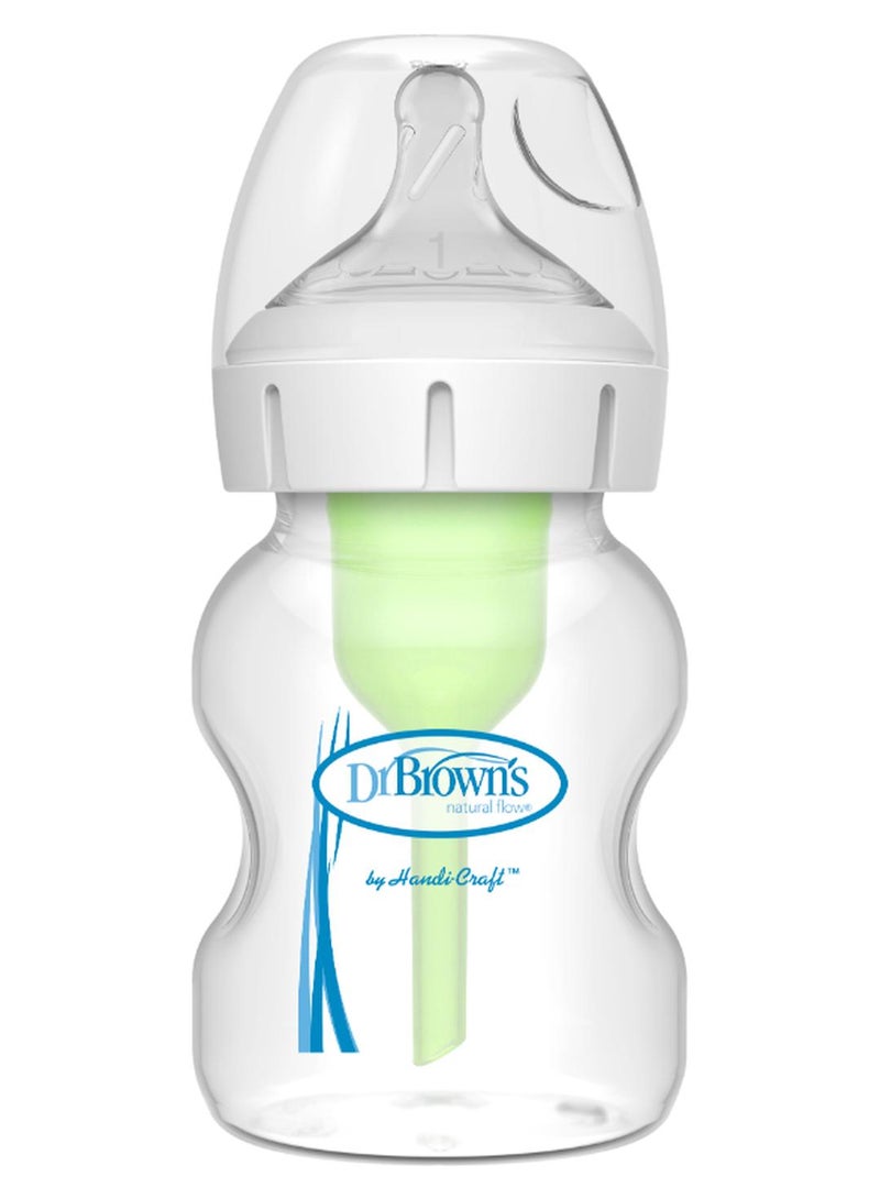 دكتور براونز زجاجة رضاعة بفوهة واسعة من البولي بروبيلين، عبوة واحدة، وزن 5 أوقية / سعة 150 مل - Image 1