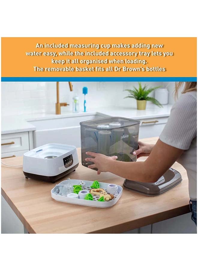 Dr. Brown’s - Electric Sterilizer And Dryer With Hepa Air Filter , 1 Extra Filter, Type G Plug - Image 1
