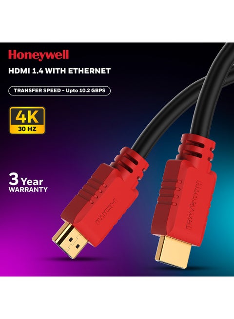 كابل HDMI v1.4 عالي السرعة مع إيثرنت، 15 مترًا (49.2 قدمًا)، 10.2 جيجابايت في الثانية، يدعم دقة 3D/4Kx2K Ultra HD، لجميع الأجهزة التي تدعم HDMI
