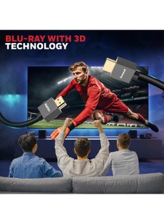 Honeywell HDMI v2.0, 4K@60Hz Cable With Ethernet, 10 Mtr (32.8 ft), Upto 18GBPS Transfer Speed,High Speed With UHD Resolution, Comaptible With Television, Soundbar, Gaming Console, PC, Laptop Grey-2.0  - Image 5
