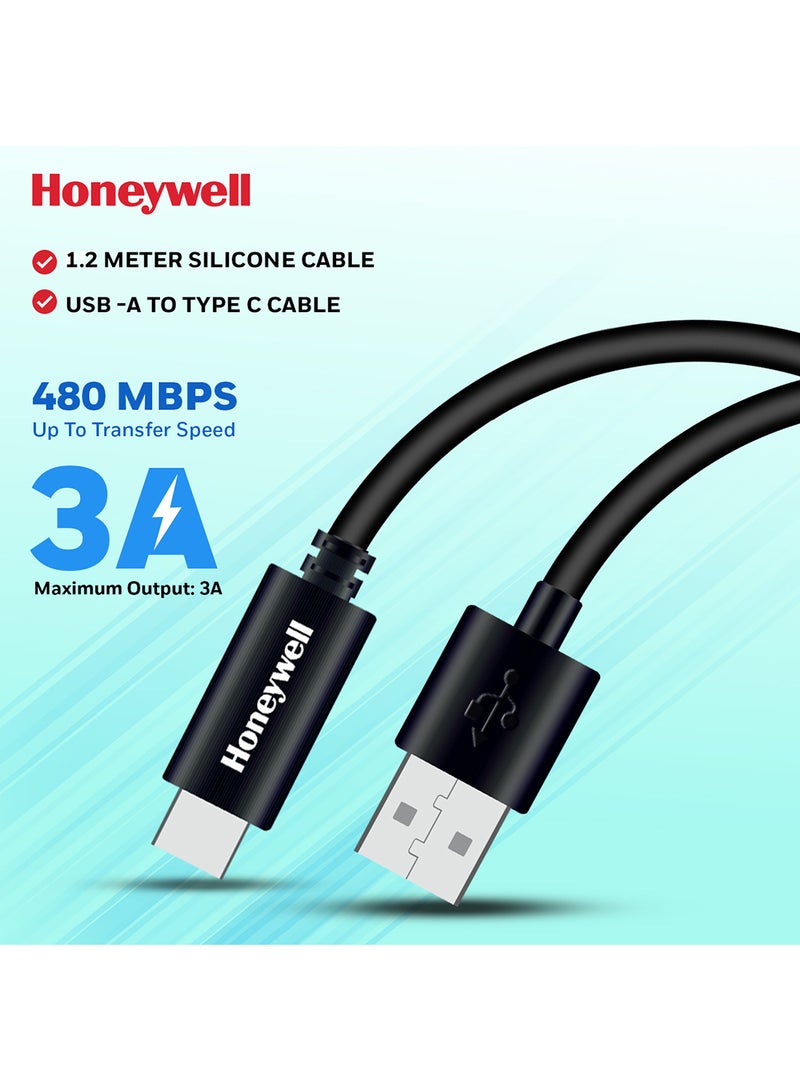 هوني ويل كابل USB 2.0 إلى Type C بطول 1.2 متر - (غير مضفر) - Image 1