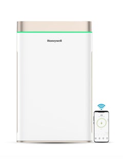 Honeywell Air Purifier for Home, 7-Stage Filtration, Covers 93.6m², Anti-Bacterial, H13 HEPA Filter, with WIFI & Alexa Removes 99.99% of Pollutants - Air Touch U2 HC000024/AP/U2/UK White and Gold  - Image 1
