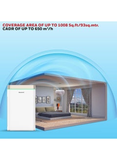 Honeywell Air Purifier for Home, 7-Stage Filtration, Covers 93.6m², Anti-Bacterial, H13 HEPA Filter, with WIFI & Alexa Removes 99.99% of Pollutants - Air Touch U2 HC000024/AP/U2/UK White and Gold  - Image 2