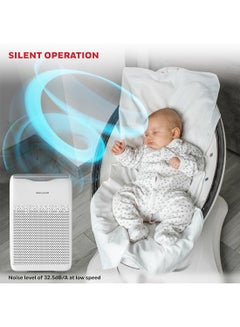 Honeywell Air Purifier for Home, 4 Stage Filtration, Covers 36 m²,H13 HEPA Filter, Activated Carbon Filter, Removes 99.99% Pollutants-Air touch V2 HC000018/AP/V2/UK White  - Image 5