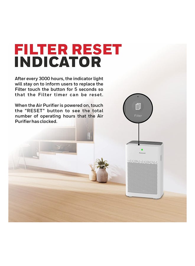 Honeywell - Air Purifier For Home, 4 Stage Filtration, Covers 64 m², H13 HEPA Filter, Activated Carbon, Removes 99.99% Pollutants – Air touch P1 HC000021/AP/P1/UK White - Image 1