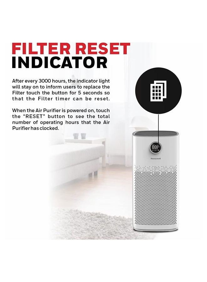 Air Purifier For Home, 4 Stage Filtration,Covers 79m², PM2.5 Level Display, UV,WIFI & Alexa,H13 HEPA Filter, removes 99.99% Pollutants, Air Touch-P2 Air Touch P2 White