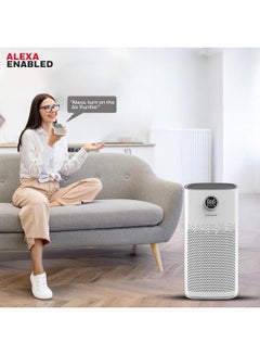 Honeywell Air Purifier For Home, 4 Stage Filtration,Covers 79m², PM2.5 Level Display, UV,WIFI & Alexa,H13 HEPA Filter, removes 99.99% Pollutants, Air Touch-P2 HC000022/AP/P2/UK White  - Image 5