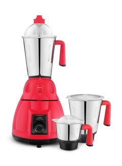 3 IN 1 Mixer Grinder - Made in India, Powerful Copper Motor, 1.5 LTR Liquidiser Jar, 1.2 LTR Dry Jar, 0.4 LTR Chutney Jar, 3 Speeds, Unbreakable Coupler, With Overload Protection 750 W BL 320C Red