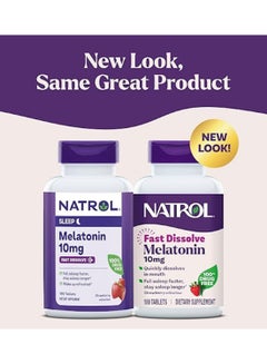 Sleep Melatonin 10mg, Fast Dissolve 100 Tablets Packaging May Vary