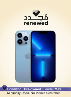 أبل مُجدد - آيفون 13 برو 128 جيجابايت سييرا بلو 5G مع Facetime - النسخة العالمية  - Image 1