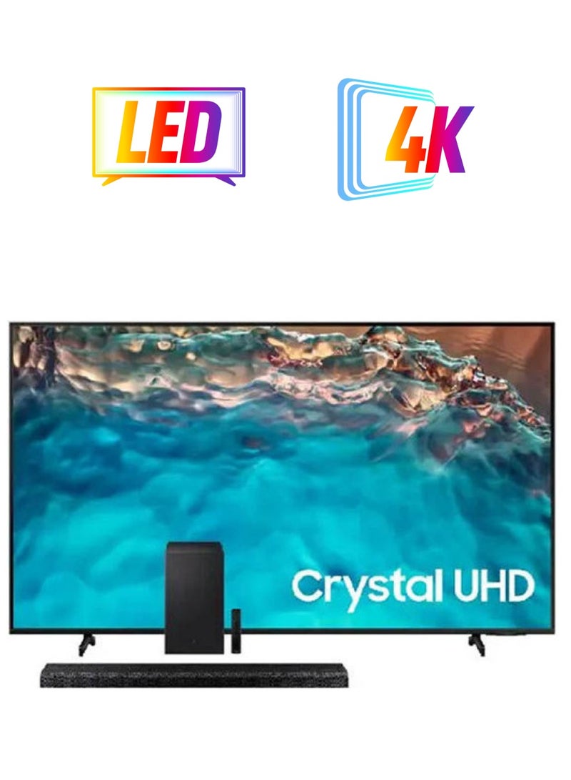 سامسونج تلفزيون LED ذكي بدقة 4K UHD مقاس 85 بوصة مع جهاز استقبال مدمج 85BU8000 أسود - Image 1