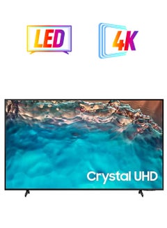 تلفزيون LED ذكي بدقة فائقة الوضوح وجودة 4K مقاس 50 بوصة مع جهاز استقبال مدمج 50BU8000 أسود