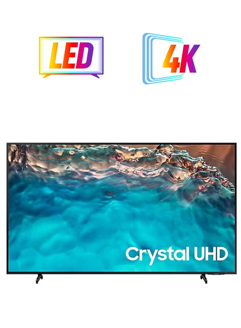 سامسونج - تلفزيون LED ذكي بدقة فائقة الوضوح وجودة 4K مقاس 50 بوصة مع جهاز استقبال مدمج 50BU8000 أسود - Image 1