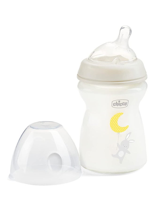 شيكو زجاجة NaturalFeeling زجاجية سعة 250 مل، تدفق بطيء من 0M+ سيليكون، محايدة - Image 2