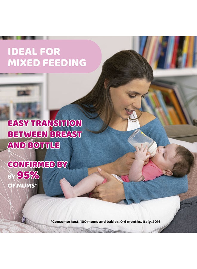 Chicco - NaturalFeeling Bottle 250Ml Medium Flow 2M+ Silicone, Neutral - Image 1