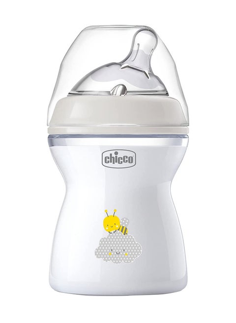 زجاجة ناتشورال فيلينج سعة 250 مل، تدفق متوسط 2 شهر + سيليكون، محايدة